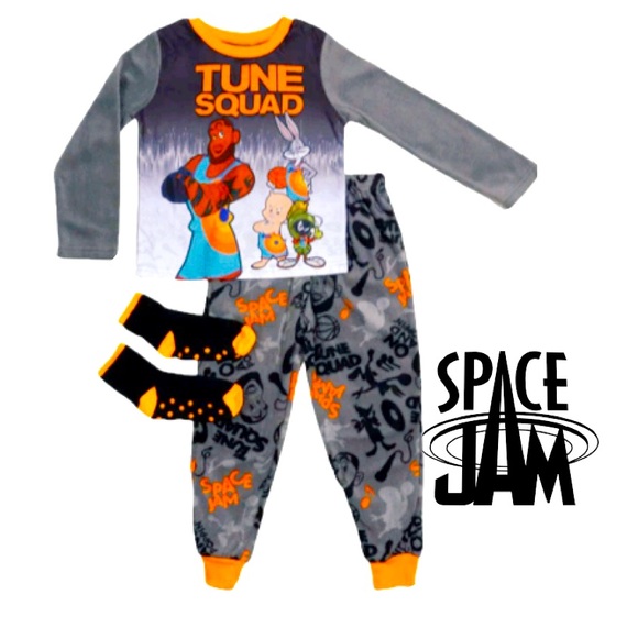 Warner Brothers SPACE JAM A New Legacy Tune Squad Cozy Pajamas Boy’s Sz S (6/7) - Picture 1 of 6